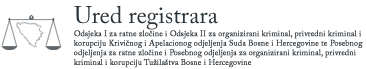 Ured registara BiH Sarajevo