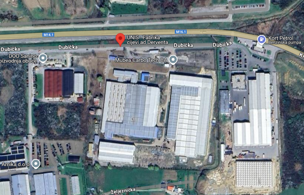 Unis fabrika cijevi Derventa