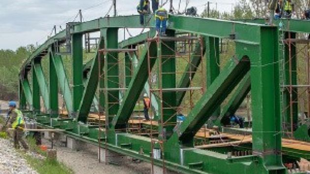 Novi železnički most između Orlovata i Tomaševca