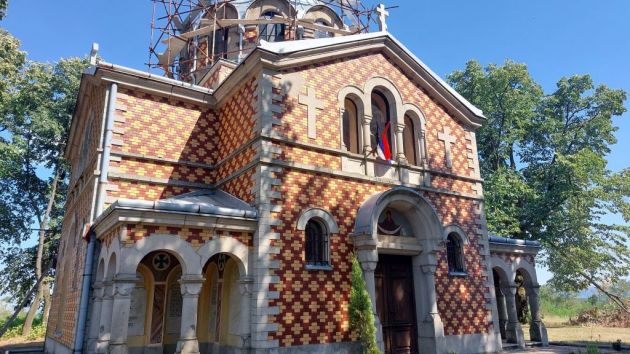 Ruska memorijalna crkva Svete Trojice Gornji Adrovac Aleksinac