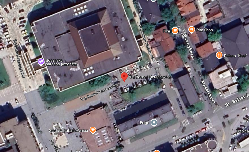 podzemna garaža Trg Bosne i Hercegovine Zenica